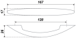 BOYARD.Ручка S1140/128 RS011CP.3/128