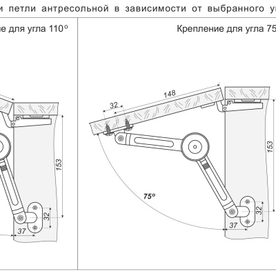 Газлифт антресольный BOYARD MK02