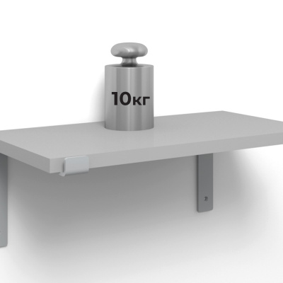 Полкодержатель декоративный PLACE 256х150х30 мм белый BOYARD P302W.4