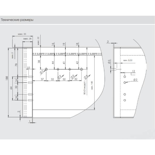 Подъемник кухонного шкафа SOLO MECH LIFT B1 белый SAMET 12417710001001