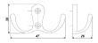 BOYARD.Крючок K0760 K207SC.7