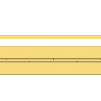 Выпрямитель для фасада накладной 1000-2700мм никель AQ 17.0002