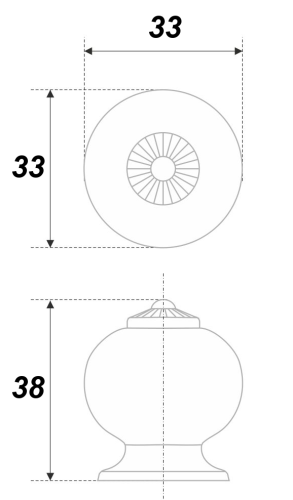 BOYARD.Ручка мебельная BALU RC106AB.3/W