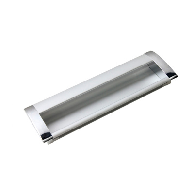 Ручка врезная мебельная BOYARD Хром полированный/Сатиновый хром RS056CP/SC.2/128