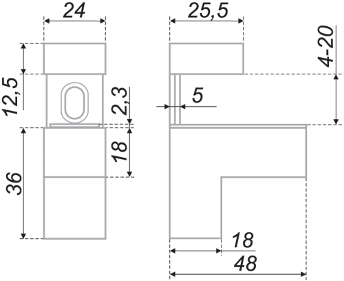 Полкодержатель P510 хром сатиновый BOYARD P510SC.2