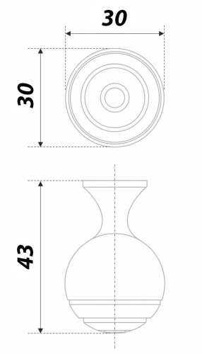 BOYARD.Ручка мебельная MOBY RC446EAB.4