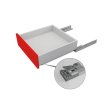 Направляющие скрытого монтажа push-to-open 300мм полного выдвижения B-slide (NL-10) BOYARD DB8885Zn/300
