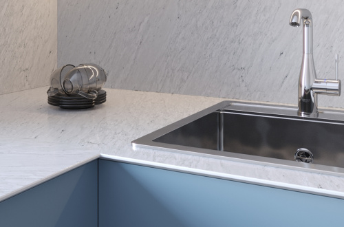 Стеновая панель Italian marble 8052/Sl Slotex 4200х600х10 мм