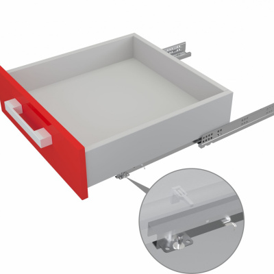 Направляющие шариковые скрытого монтажа B-slide BOYARD DB8884Zn/270