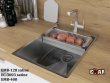 Мойка из нержавеющей стали Emar EMB-128A PVD Nano Dark 410х510мм