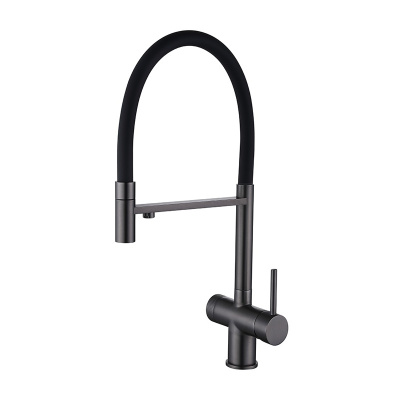 Смеситель для кухни Emar PVD ЕС-7024 черный
