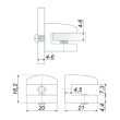 Полкодержатель P512 хром полированный BOYARD P512CP.2