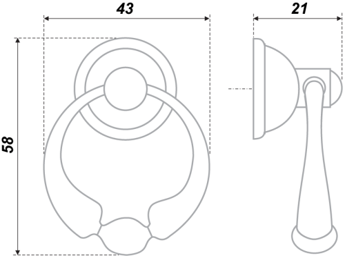 BOYARD.Ручка C3420 RC034AB.3