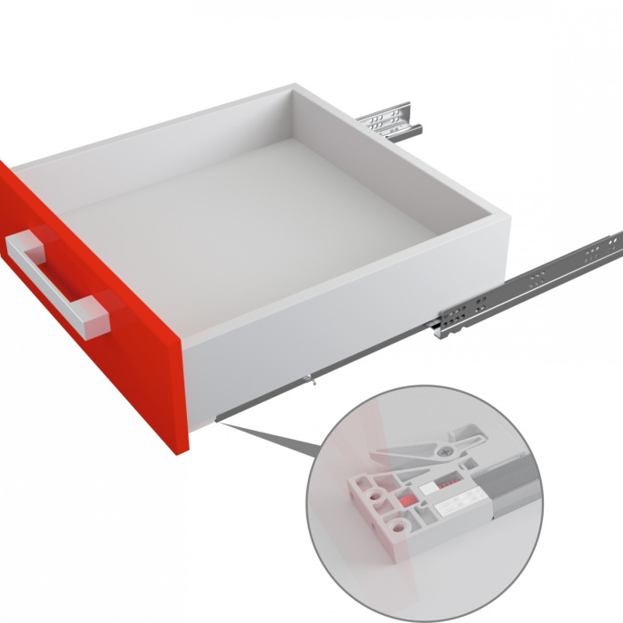 BOYARD.Направляющие шариковые, скрытого монтажа B-slide DB8882Zn/300