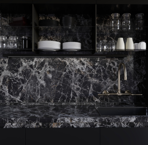Столешница Mystic marble 8053/R Slotex 4200х600х40 мм