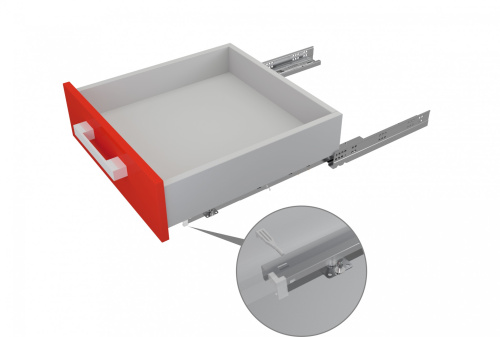 Направляющие шариковые скрытого монтажа B-slide BOYARD DB8883Zn/450