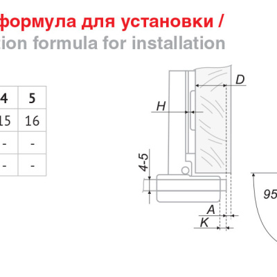Мини-петля накладная для стекла с доводчиком BOYARD H505A/2610