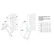 Петля мебельная угловая -45грд BOYARD H645A02/0814