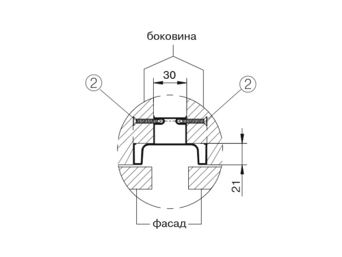 Ручка-профиль GOLA FIRMAX "C" Черный FRM9203.B
