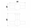Ручка мебельная ANCHOR BOYARD RC089BL.1