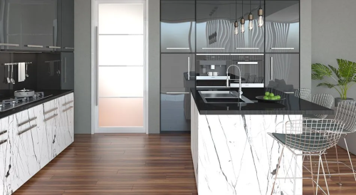Плита МДФ Антрацит металлик глянец 18 мм 608/3088 AGT TRENDY 2800х1220 мм