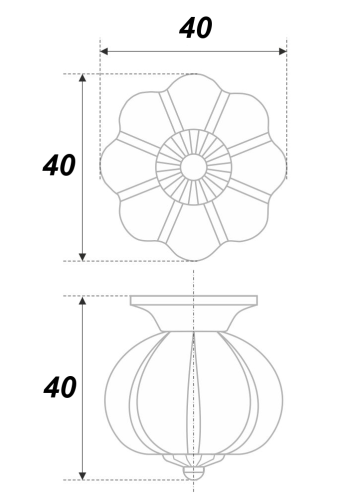 BOYARD.Ручка мебельная POLLY RC055AB.3/BL17
