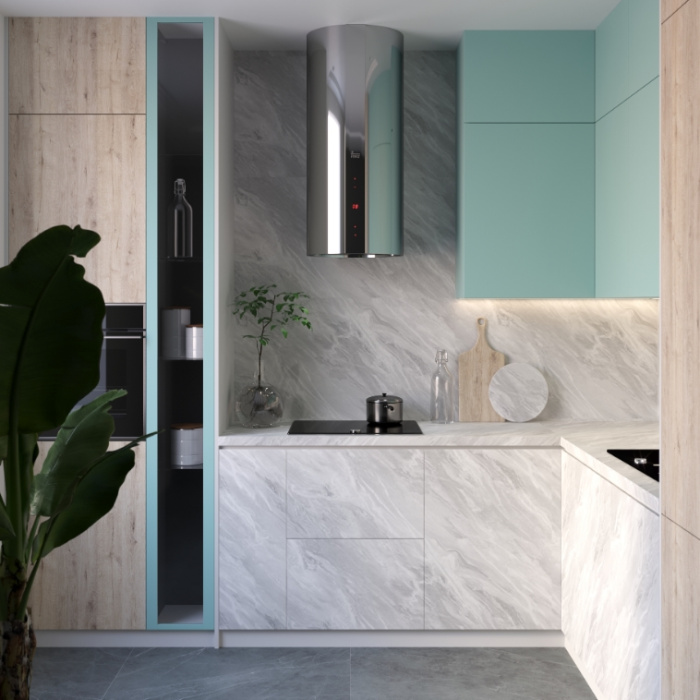 Стеновая панель Nuvolato marble 2341/Pt Slotex 4200х600х10 мм