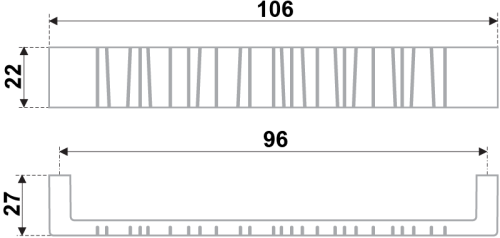 BOYARD.Ручка мебельная RS181SN.4/96