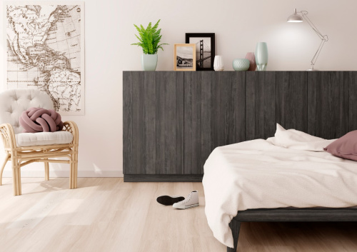 ЛДСП Блэквуд дуб глубокие поры Lamarty 2750х1830х26 мм