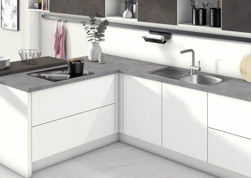 Столешница Бетон чикаго светло-серый F186/ST9 EGGER 4100х600х38 мм