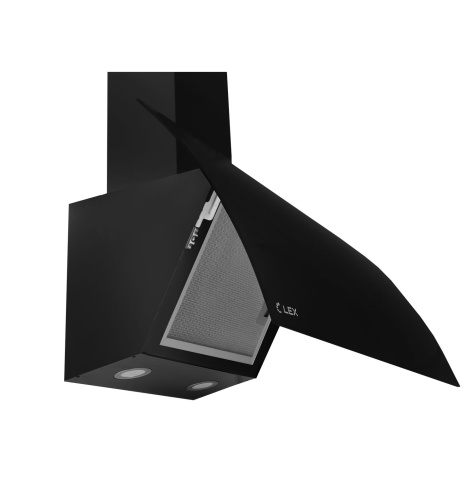 Кухонная вытяжка наклонная LEX PLAZA GS 600 BLACK