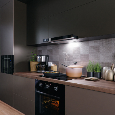 Кухонная вытяжка встраиваемая LEX HUBBLE G 500 BLACK