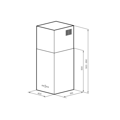 Кухонная вытяжка настенная LEX MONO 400 WHITE
