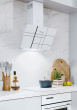 Кухонная вытяжка наклонная LEX MOZA 600 R1 WHITE