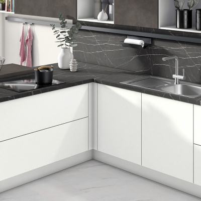 Столешница Камень пьетра гриджиа черный F206/ST9 EGGER 4100х600х38 мм