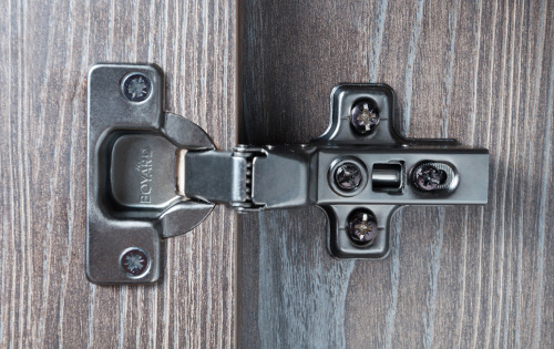 Петля мебельная с доводчиком тип C черный никель BOYARD H301C02/0910/BN
