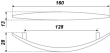 BOYARD.Ручка S1460/128 RS014SC.4/128