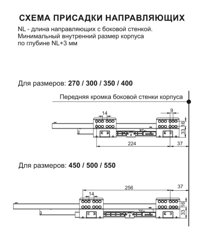 BOYARD.Комплект тонких боковых стенок для DB8181-средние SBDW12/GRPH/400