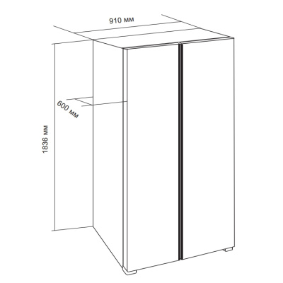 Холодильник LEX LSB530WHID WIND
