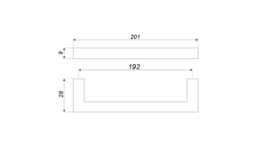 BOYARD.Ручка мебельная QUADRA RS043W.4/192