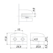 Полкодержатель P513 хром полированный BOYARD P513CP.2