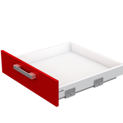 BOYARD.Направляющие SB04 с доводчиком, L350мм, белый SB04W.1/350