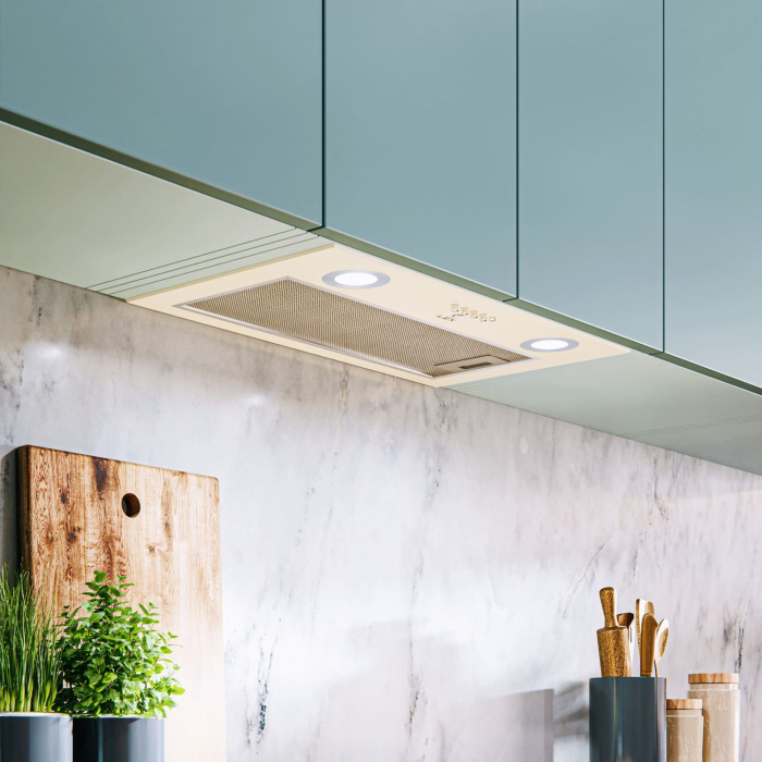 Кухонная вытяжка полновстраиваемая LEX GS BLOC P 600 IVORY LIGHT