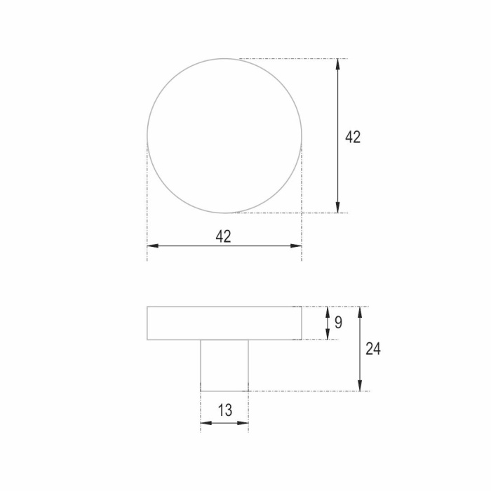 Ручка-кнопка мебельная BEZE BOYARD Белый RC602W.4