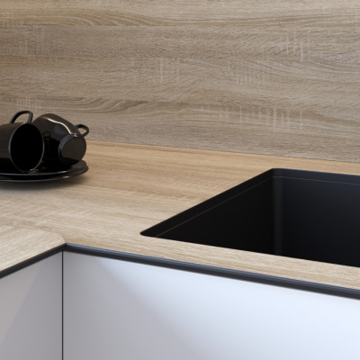 Стеновая панель Sonoma oak light 3230/Mw Slotex 4200х600х10 мм