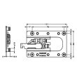 Навес для шкафа усиленный 807 XL RV правый CAMAR 807.XL.Z1.RV.DX