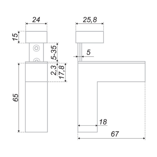 Полкодержатель P507 никель сатиновый BOYARD P507SN.2