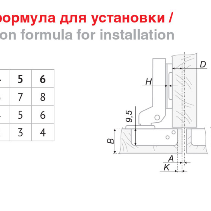 Мини-петля мебельная полунакладная Slide-On BOYARD с обратной пружиной H402B21/1310