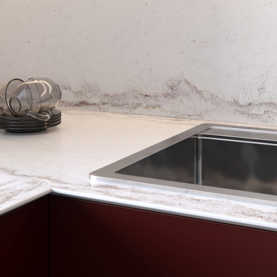 Столешница Frosty marble 8048/Sl Slotex 4200х600х40 мм