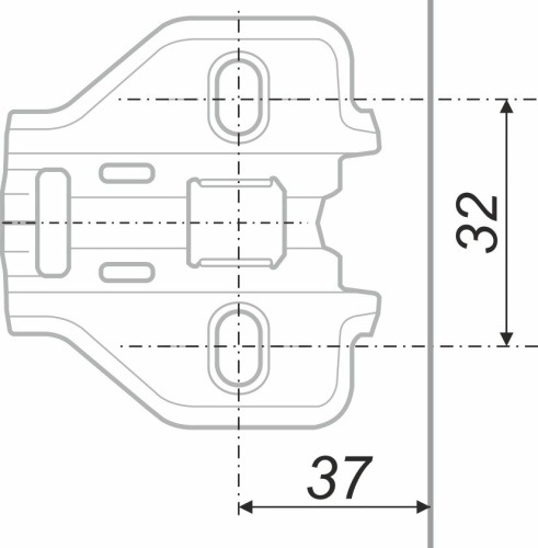 Планка простая для петель NEO BOYARD H3010